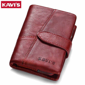 KAVIS 2018 Genuine Leather Women Wallet