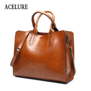 ACELURE Leather Handbags Big Women Bag